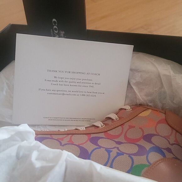 Citysole High Top Platform Sneaker In Rainbow Signature Canvas size 7.5 and 8 - Picture 7 of 8